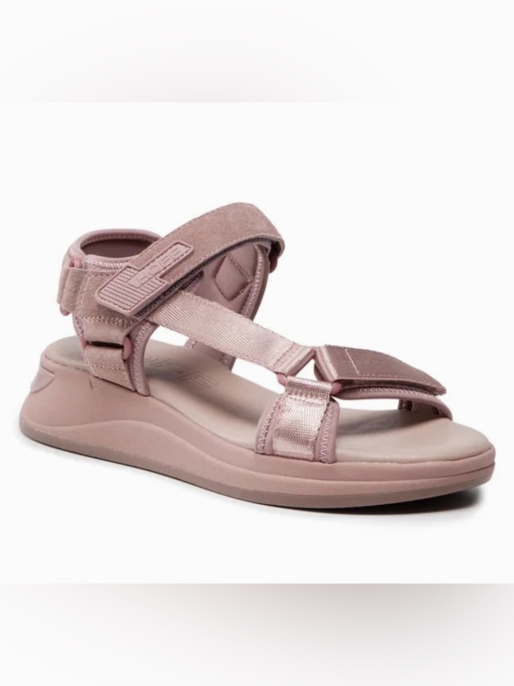 HOFF Ibiza Blush Pink Sport Sandals Size 7.5 EU 38Velcro Strap Comfort Platform